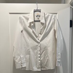 Talbots White Button Down